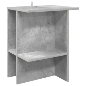  Dohányzóasztal Betonszürke 40 x 30 x 49 cm Szerelt Fa