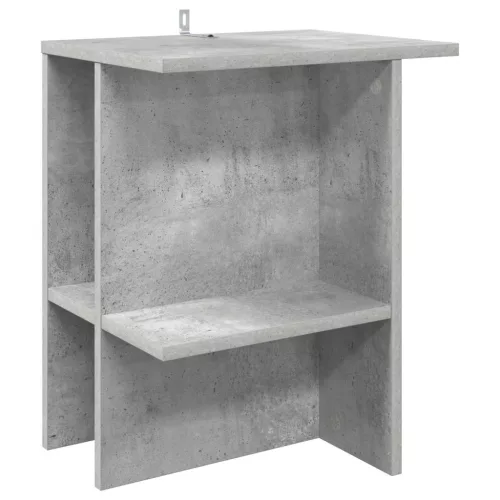  Dohányzóasztal Betonszürke 40 x 30 x 49 cm Szerelt Fa