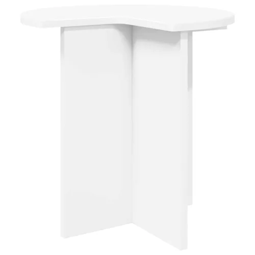  Oldal asztal tárolóval 2 pcs Fehér Ø 39 x 38 cm Szerelt Fa