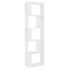  fehér szerelt fa könyvszekrény/térelválasztó 45 x 24 x 159 cm