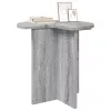  Oldal asztal 2 pcs Szürke Sonoma Ø 39 x 38 cm Szerelt Fa