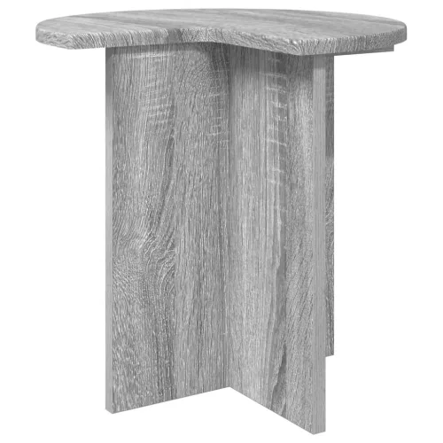  Oldal asztal 2 pcs Szürke Sonoma Ø 39 x 38 cm Szerelt Fa