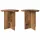  Oldal asztal tárolóval 2 pcs Antik Fa Ø 39 x 38 cm Szerelt Fa