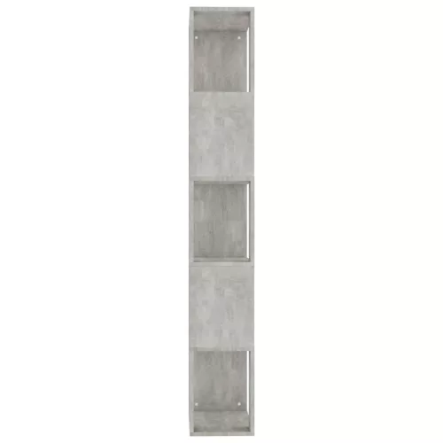  betonszürke szerelt fa könyvszekrény/térelválasztó 45x24x159 cm