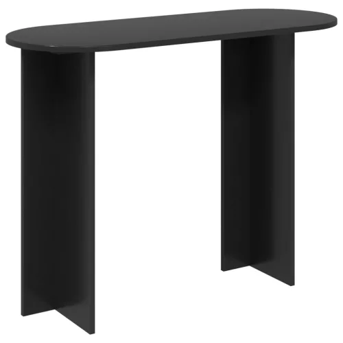  Konzolasztal Fekete Tölgy 100 x 39,5 x 75 cm Szerelt Fa
