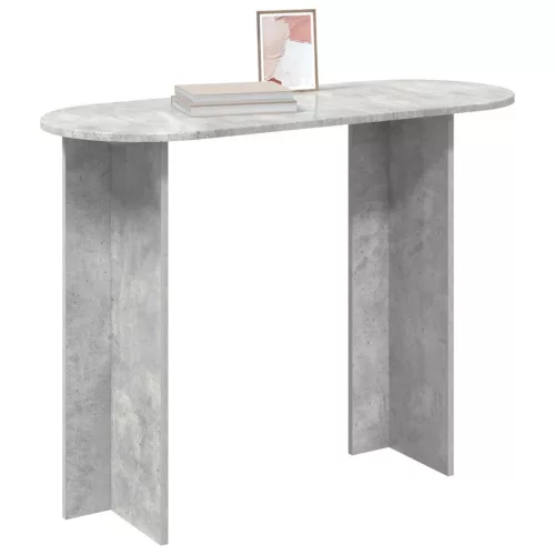  Konzolasztal Betonszürke 100 x 39,5 x 75 cm Szerelt Fa