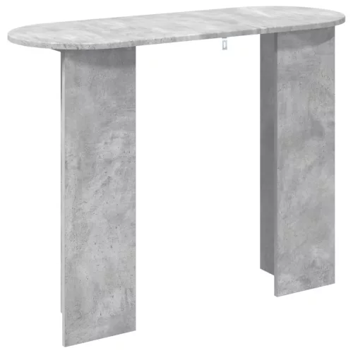  Konzolasztal Betonszürke 100 x 39,5 x 75 cm Szerelt Fa