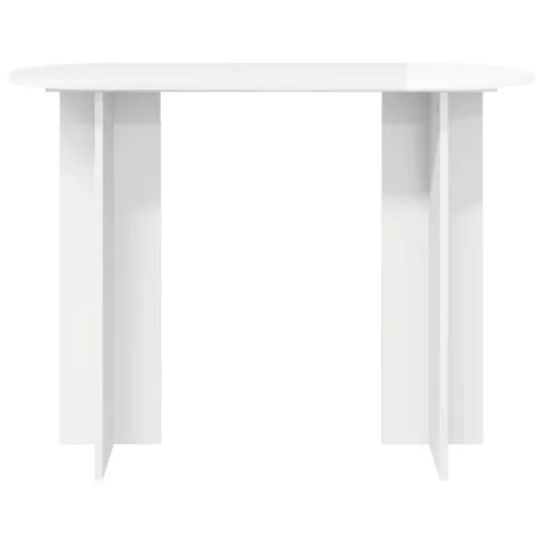  Konzolasztal Magasfényű Fehér 100 x 39,5 x 75 cm Szerelt Fa