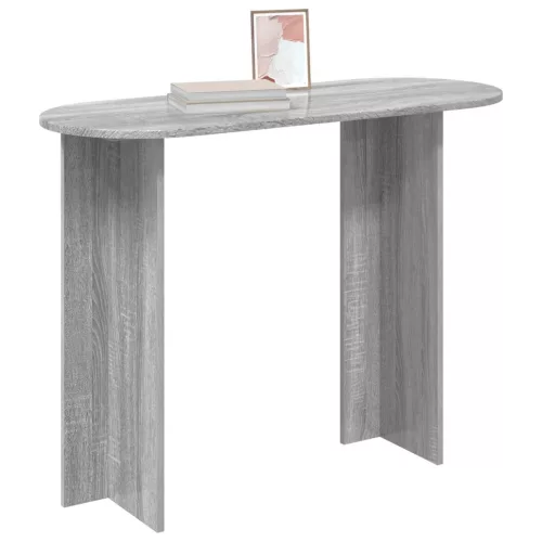  Konzolasztal Szürke Sonoma 100 x 39,5 x 75 cm Szerelt Fa