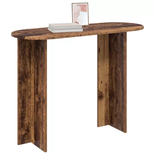  Konzolasztal tárolóval Antik Fa 100 x 39,5 x 75 cm Szerelt Fa
