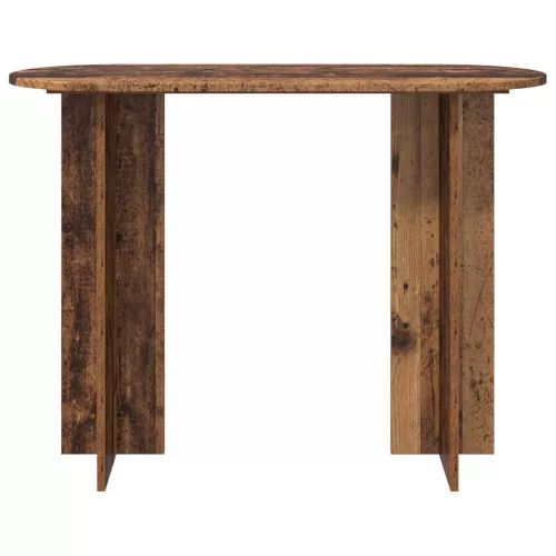  Konzolasztal tárolóval Antik Fa 100 x 39,5 x 75 cm Szerelt Fa