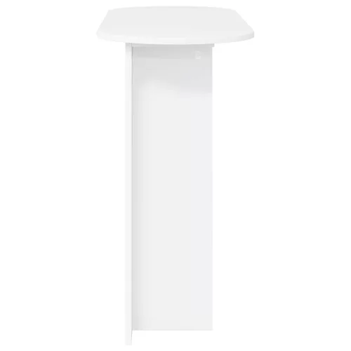  Konzolasztal tárolóval Fehér 100 x 39,5 x 75 cm Szerelt Fa
