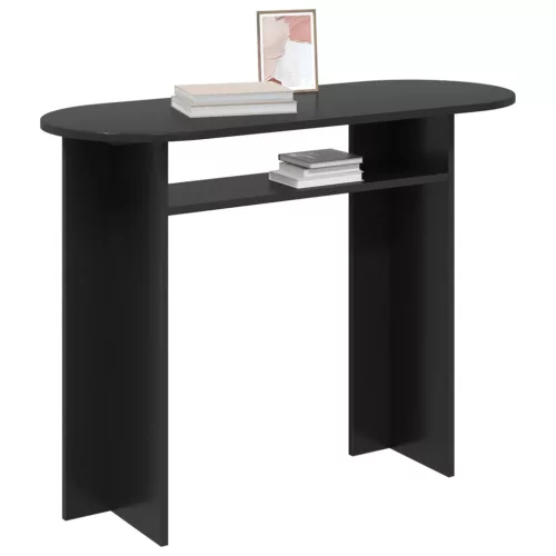  Konzolasztal Fekete Tölgy 100 x 39,5 x 75 cm Szerelt Fa
