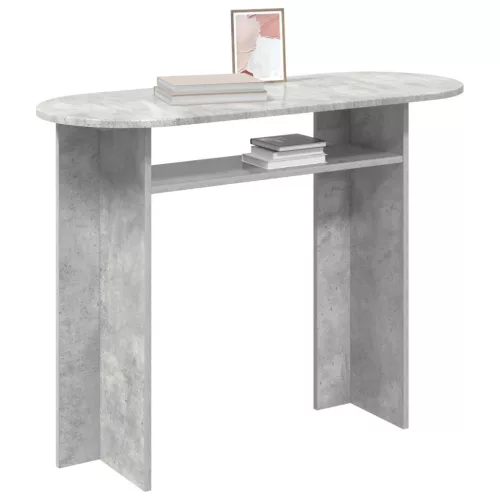  Konzolasztal Betonszürke 100 x 39,5 x 75 cm Szerelt Fa