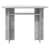  Konzolasztal Betonszürke 100 x 39,5 x 75 cm Szerelt Fa