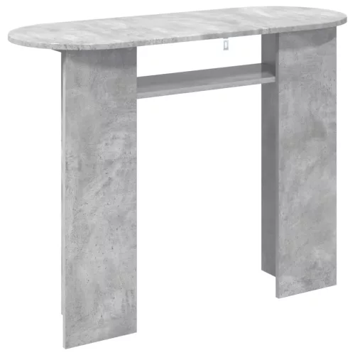  Konzolasztal Betonszürke 100 x 39,5 x 75 cm Szerelt Fa