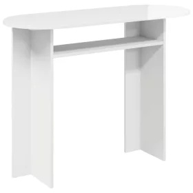    Konzolasztal Magasfényű Fehér 100 x 39,5 x 75 cm Szerelt Fa