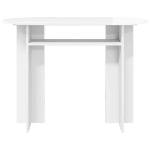  Konzolasztal Magasfényű Fehér 100 x 39,5 x 75 cm Szerelt Fa