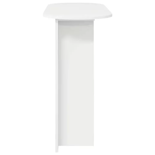  Konzolasztal Magasfényű Fehér 100 x 39,5 x 75 cm Szerelt Fa