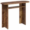  Konzolasztal tárolóval Antik Fa 100 x 39,5 x 75 cm Szerelt Fa