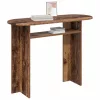  Konzolasztal tárolóval Antik Fa 100 x 39,5 x 75 cm Szerelt Fa