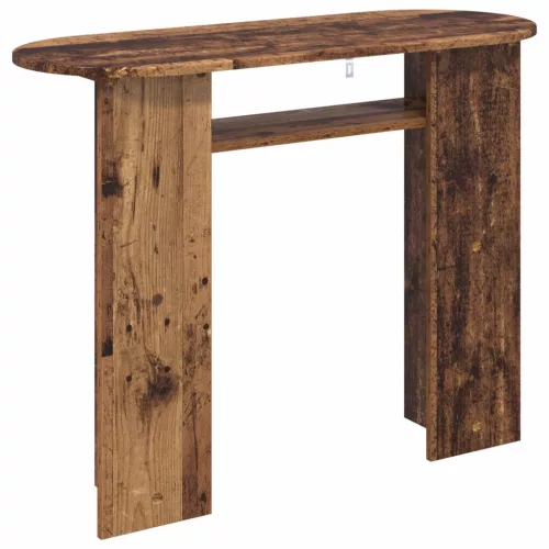  Konzolasztal tárolóval Antik Fa 100 x 39,5 x 75 cm Szerelt Fa