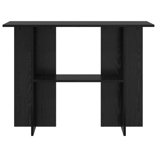  Konzolasztal Fekete Tölgy 100 x 30 x 75 cm Szerelt Fa