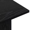  Konzolasztal Fekete Tölgy 100 x 30 x 75 cm Szerelt Fa
