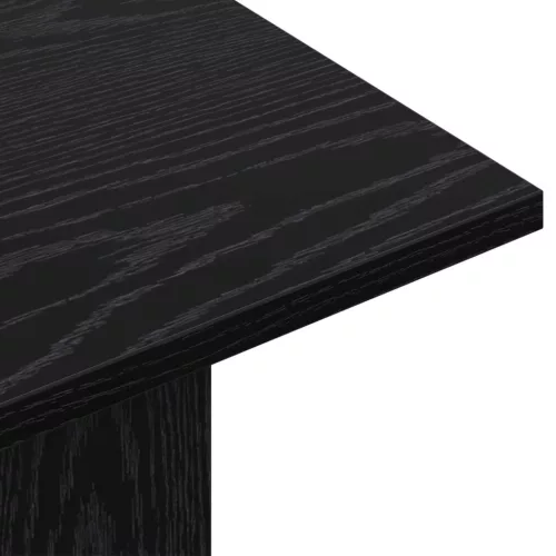  Konzolasztal Fekete Tölgy 100 x 30 x 75 cm Szerelt Fa