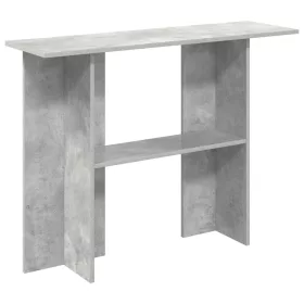  Konzolasztal Betonszürke 100 x 30 x 75 cm Szerelt Fa
