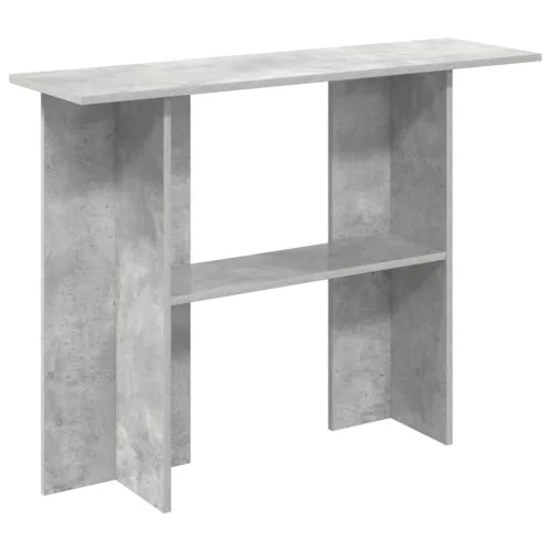  Konzolasztal Betonszürke 100 x 30 x 75 cm Szerelt Fa