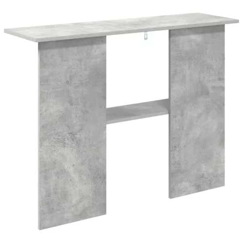  Konzolasztal Betonszürke 100 x 30 x 75 cm Szerelt Fa