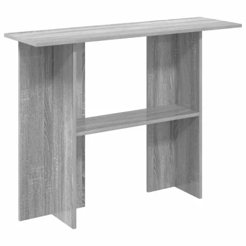  Konzolasztal Szürke Sonoma 100 x 30 x 75 cm Szerelt Fa