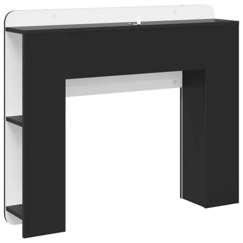  Fejhajtó szekrény tárolóval Fekete Szerelt Fa