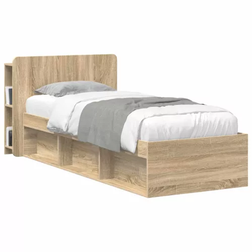  Fejhajtó szekrény tárolóval Sonoma Tölgy Szerelt Fa