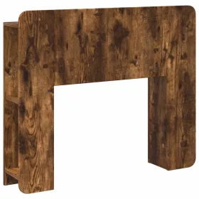  Fejhajtó szekrény tárolóval Füstös Tölgy Szerelt Fa