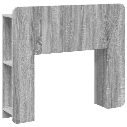  Fejhajtó szekrény tárolóval Szürke Sonoma Szerelt Fa