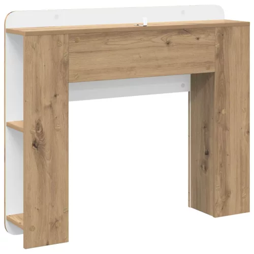  Fejhajtó szekrény tárolóval Kézműves Tölgy Szerelt Fa