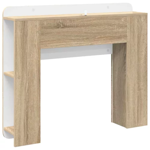  Fejhajtó szekrény tárolóval Sonoma Tölgy Szerelt Fa