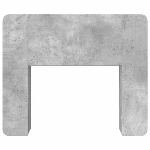  Fejhajtó szekrény tárolóval Betonszürke Szerelt Fa