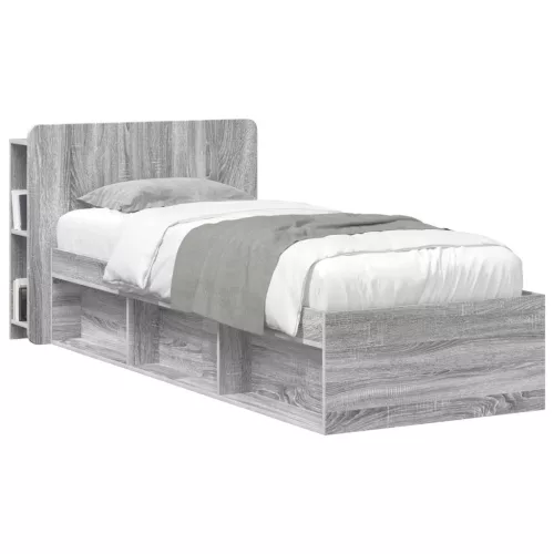  Fejhajtó szekrény tárolóval Szürke Sonoma Szerelt Fa