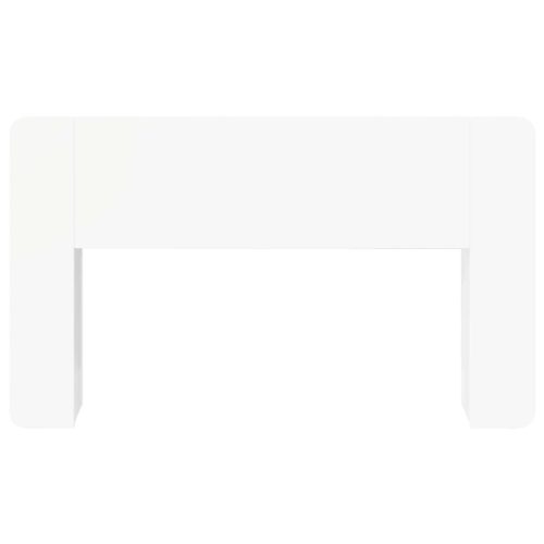  Fejhajtó szekrény tárolóval Fehér 135 x 18,5 x 80 cm Mérnöki fa