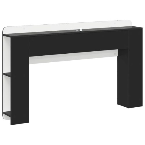  Fejhajtó szekrény Fekete 135 x 18,5 x 80 cm Mérnöki fa