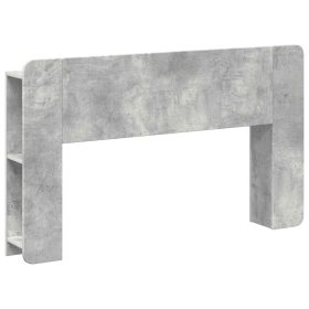  Fejhajtó szekrény tárolóval Betonszürke Szerelt Fa