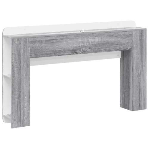  Fejhajtó szekrény tárolóval Szürke Sonoma Szerelt Fa