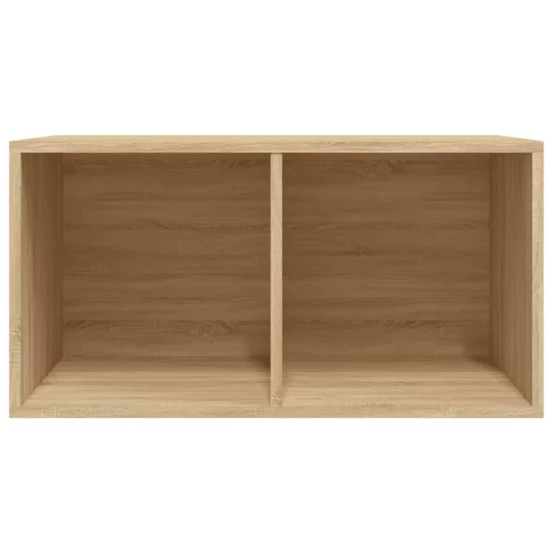  sonoma tölgy színű szerelt fa lemeztároló doboz 71 x 34 x 36 cm