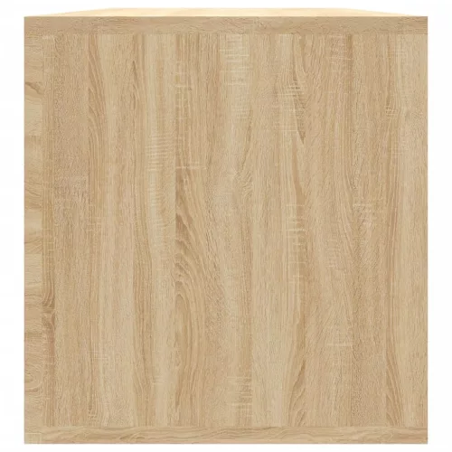  sonoma tölgy színű szerelt fa lemeztároló doboz 71 x 34 x 36 cm