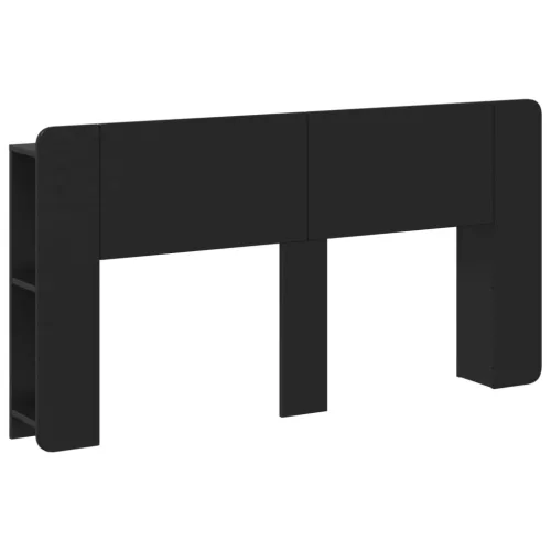  Fejhajtó szekrény tárolóval Fekete Szerelt Fa