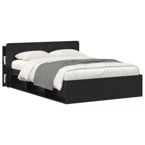  Fejhajtó szekrény tárolóval Fekete Szerelt Fa