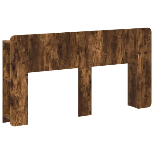  Fejhajtó szekrény tárolóval Füstös Tölgy Szerelt Fa